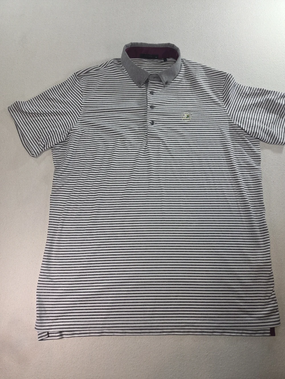 Greyson Striped Performance Golf Polo XL